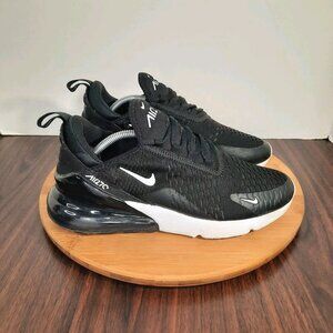 Nike Air Max 270 Womens Size 8.5 Shoes Black White Athletic Running Sneakers